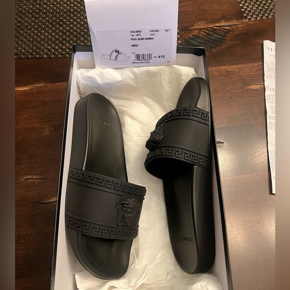 Versace Pool Slides - Picture 3 of 3